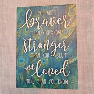 NEW Inspirational Peacock Feather Art Print